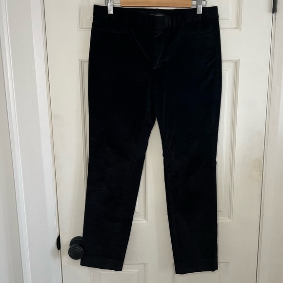 Banana Republic black velvet Sloan pant - Picture 2 of 11